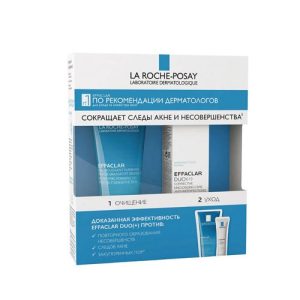 Набор мини продуктов La Roche-Posay Effaclar для проблемной кожи (гель очищающий 50 мл + крем DUO+ 15 мл)