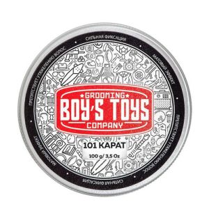 Boys Toys, Паста для укладки волос высокой фиксации с низким уровнем блеска 101 Karat Strong Hold Matte Paste, 100 мл