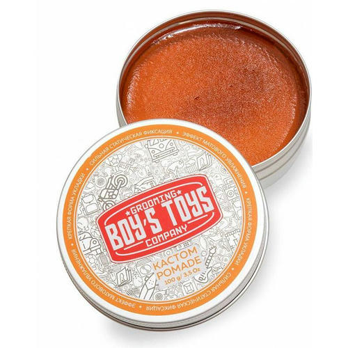 Boys Toys, Помада для укладки волос сильной фиксации и средним уровнем блеска Custom Pomade Strong Hold, 100 мл — изображение 3