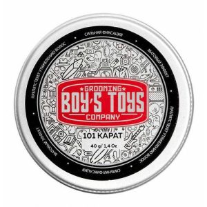 Boys Toys, Паста для укладки волос высокой фиксации с низким уровнем блеска 101 Karat Strong Hold Matte Paste, 40 мл