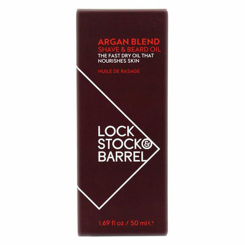 LOCK STOCK & BARREL, Универсальное аргановое масло для бритья и ухода за бородой 50 мл