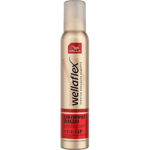 Wella Wellaflex Мусс для горячей укладки суперсильная фиксация