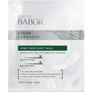 Тканевая маска из конопляного волокна для лица Babor Doctor Babor Cleanformance Hemp Fiber Sheet Mask