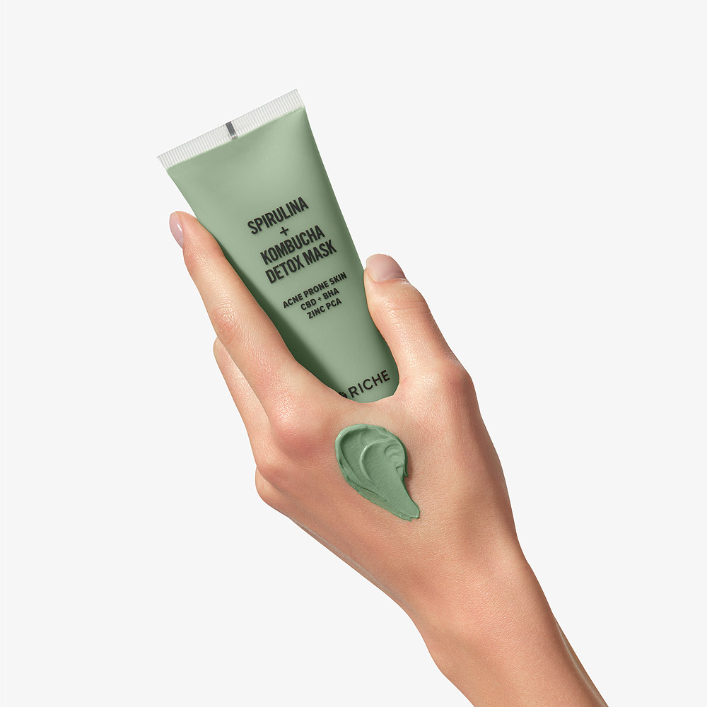 Очищающая детокс-маска для лица Шпинат + Спирулина — изображение 2