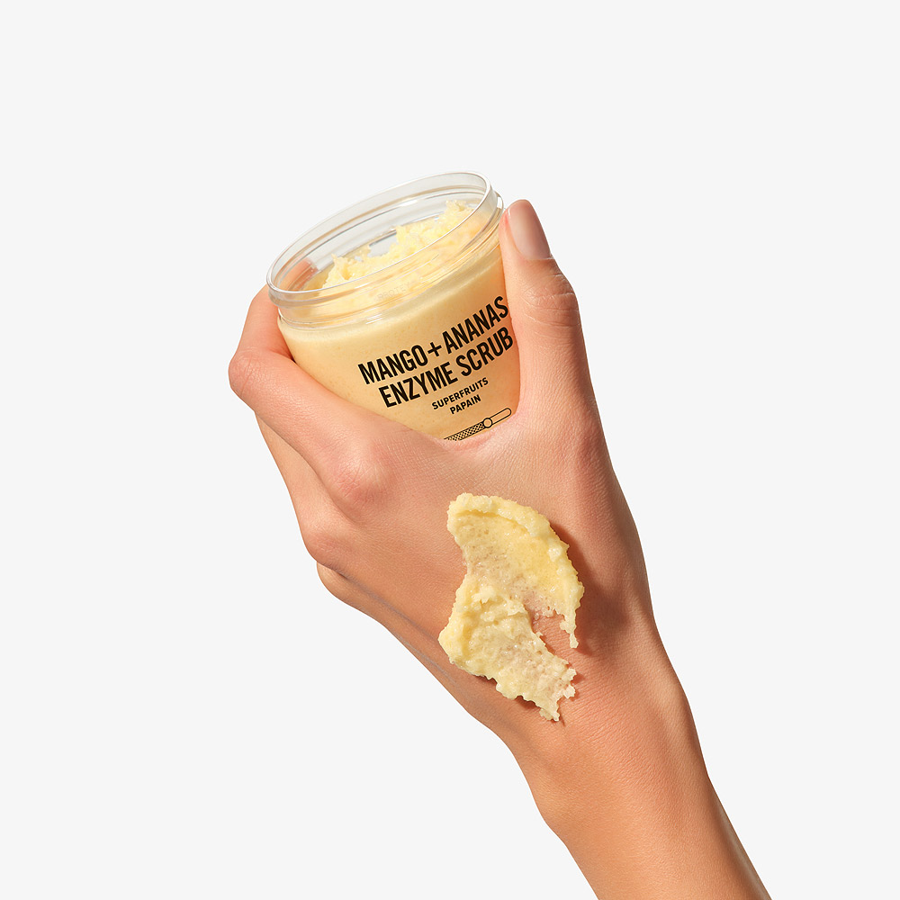 Энзимный скраб для тела Манго-Ананас Разглаживающий растяжки — изображение 2