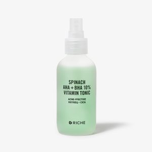 Тоник со шпинатом для проблемной кожи с AHA и BHA кислотами