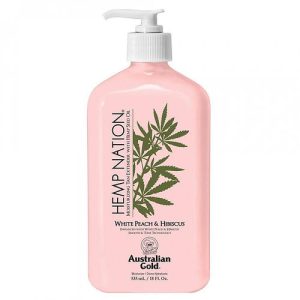 Australian Gold Hemp Nation White Peach & Hibiscus Body Lotion, Увлажняющий лосьон "Белый персик и гибискус"