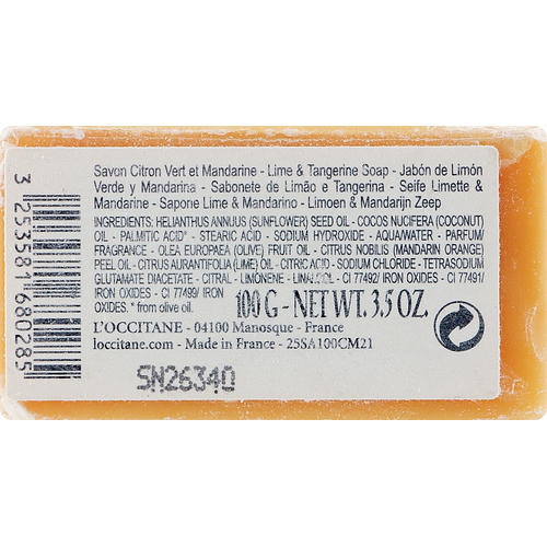 Мыло туалетное - L'Occitane Bonne Mere Lime & Mandarin Soap — изображение 2