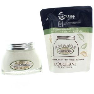 Набор по уходу за телом - L'Occitane Almond Milk Concentrate (b/milk/200ml + refill/200ml)