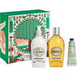 Набор - L'Occitane Almond (b/milk/240ml + sh/oil/250ml + h/cr/30ml)