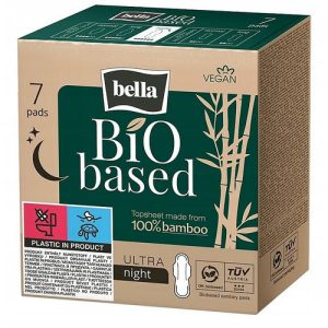 Bella Bio Based Ultra Night, Прокладки гигиенические ночные, 7 шт.