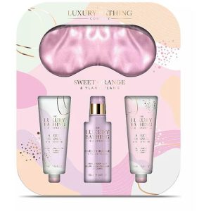 Набор, Grace Cole The Luxury Bathing Sweet Orange & Ylang Ylang Set (b/cr/50ml + h/cr/50ml + b/h/spray/100ml + sleep/mask/1pc)
