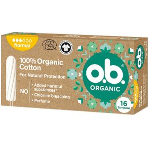 O.b. Organic Normal, Тампоны, 3 капли, 16шт.