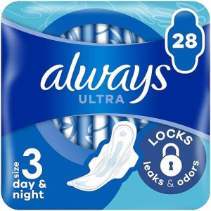 Always Ultra Day&Night, Гигиенические прокладки, размер 3, 28шт