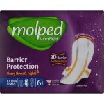 Molped, Гигиенические прокладки Super Night Super Extra Long Night, 6 шт.