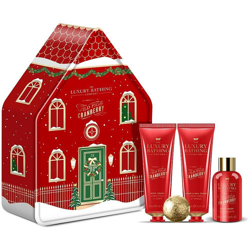 Набор, Grace Cole The Luxury Bathing Wild Fig & Granberry Set (sh/gel/50ml + b/cr/50ml + h/cr/50ml + bath/bomb/25g)