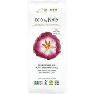 Naty Maternity Pads, Послеродовые прокладки с крылышками, 10 шт.