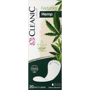 Cleanic Naturals Hemp Pantyliners, Прокладки ежедневные с конопляным волокном, 20 шт.