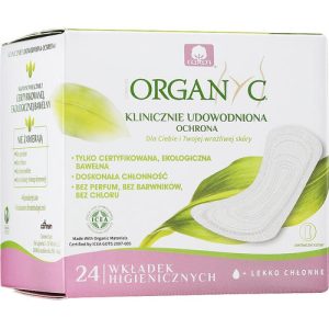 Corman Organyc Light Flow, Ежедневные гигиенические прокладки в индивидуальной упаковке, 24 шт