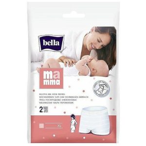Bella Mamma Multiple-Use Mesh Panties, Трусы послеродовые многоразовые, 2 шт., XL