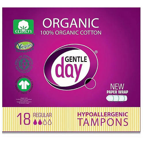 Gentle Day Hypoallergenic Tampons Regular, Гигиенические тампоны, 18 шт.