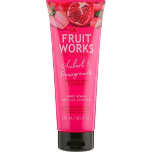 Скраб для тела "Ревень и гранат", Grace Cole Fruit Works Body Scrub Rhubarb & Pomegranate