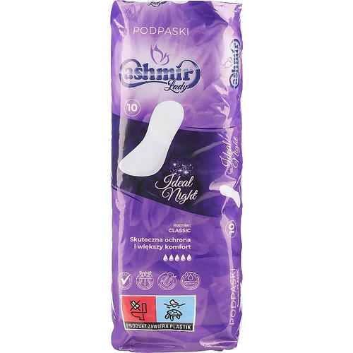 Cashmir Lady Ideal Night Classic, Прокладки гигиенические, 10 шт