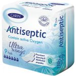 Carin Atiseptic Ultra Wings, Гигиенические прокладки, 9 шт
