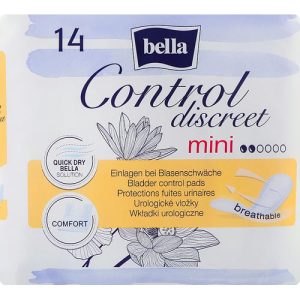Bella Control Discreet Mini Bladder Control Pads, Урологические прокладки для женщин, 14 шт.