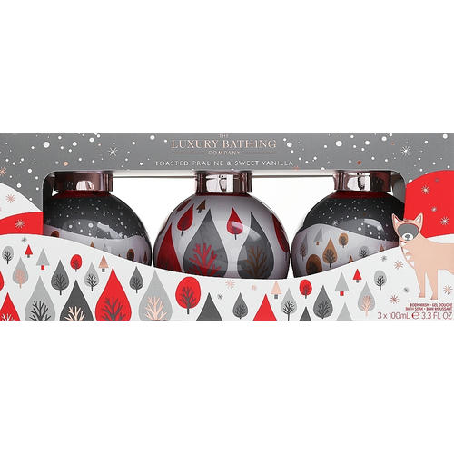 Набор, Grace Cole The Luxury Bathing Тoasted Praline & Swttt Vanilla Set (sh/gel/2x100ml + bath/soak/100ml)