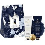 Набор, Grace Cole The Luxury Bathing Peony Peach And Raspberry (b/wash/100ml + b/cr/100ml + sponge/1pc + bath/bomb/25g)