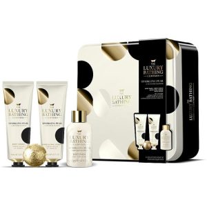 Набор, Grace Cole The Luxury Bathing Sparkling Pear & Nectarine Blossom Set (sh/gel/50ml + b/cr/50ml + h/cr/50ml + bath/bomb/25g)