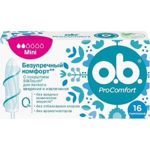 o.b. Pro Comfort, Тампоны Mini, 16 шт