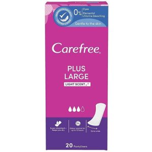 Carefree Plus Large, Гигиенические ежедневные прокладки, большой размер, 20шт