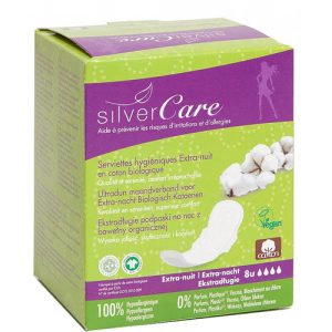 Silver Care, Гигиенические прокладки с увеличенной длиной и впитывающей способностью, 8шт