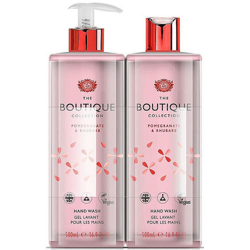 Набор, Grace Cole Boutique Pomegranate & Rhubarb Hand Wash Refill Pack (2 х h/wash/500ml)