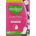 Molped, Ежедневные прокладки Daily No Perfume Super Eco, 60 шт.
