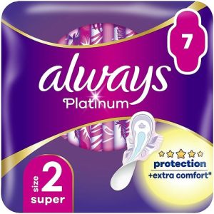 Always Platinum Ultra Super Plus, Гигиенические прокладки, 7 шт.