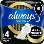 Always Ultra Secure Night, Гигиенические прокладки, размер 4, 6 шт.