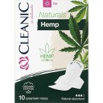 Cleanic Naturals Hemp Day Sanitary Pads, Прокладки дневные с конопляным волокном, 10 шт.