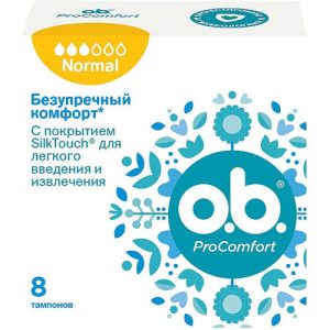 o.b. Pro Comfort, Тампоны Normal, 8 шт