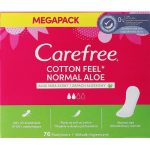 Carefree Aloe, Ежедневные гигиенические прокладки с экстрактом алоэ, 76 шт.