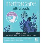 Natracare Ultra Pads Long, Прокладки гигиенические с крылышками, 10 шт.