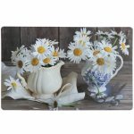 Салфетка для стола пластик 41х26 см прямоугольная Ромашки