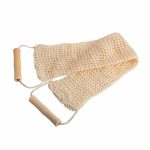 Мочалка банная лента сизаль дерево с ручкой Банные штучки