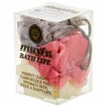 Мочалка банная 10 см 3 шт шар сетка в ассортименте