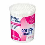 Ватные палочки 100 шт стакан Cotton Flower