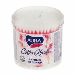 Ватные палочки 200 шт стакан Aura Beauty