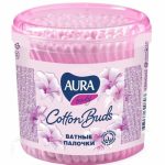 Ватные палочки 200 шт стакан Aura Beauty