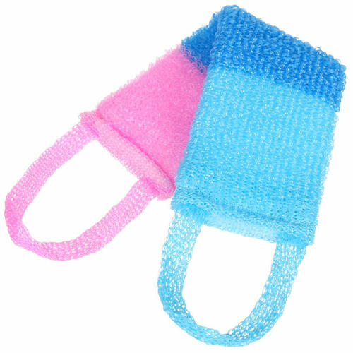 Мочалка банная лента с ручкой массажная в ассортименте